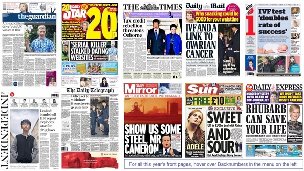 Front pages 20-10-15